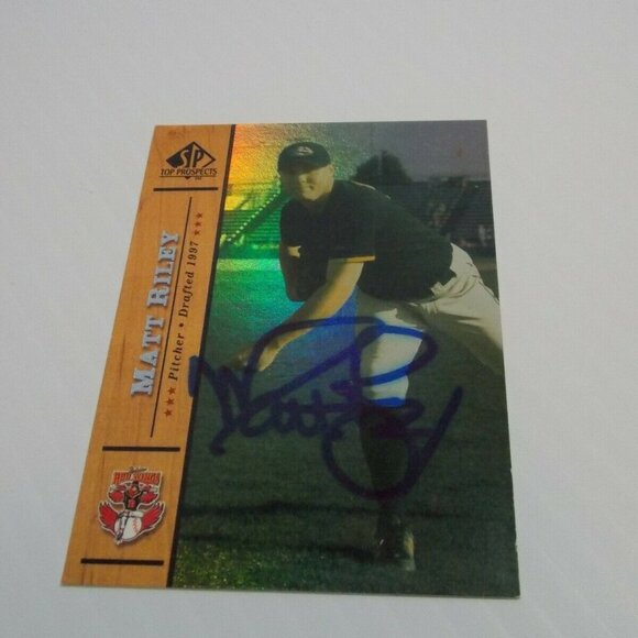 Upper Deck | Toys | Matt Riley Autographed 200 Upper Deck Sp Card Sig ...